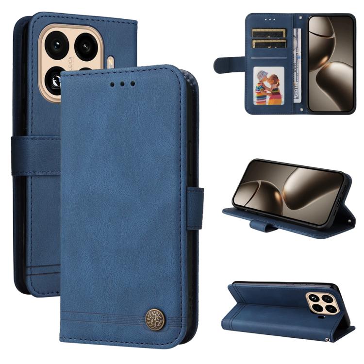 Skin Feel Life Tree Metal Button Leather Phone Case, For Xiaomi Poco M7 4G 171mm, For Xiaomi 15T Pro 5G, For Xiaomi 15T 5G, For Xiaomi 15 Ultra, For Xiaomi 15 Pro, For Xiaomi 15, For Xiaomi 14T Pro, For Xiaomi 14T