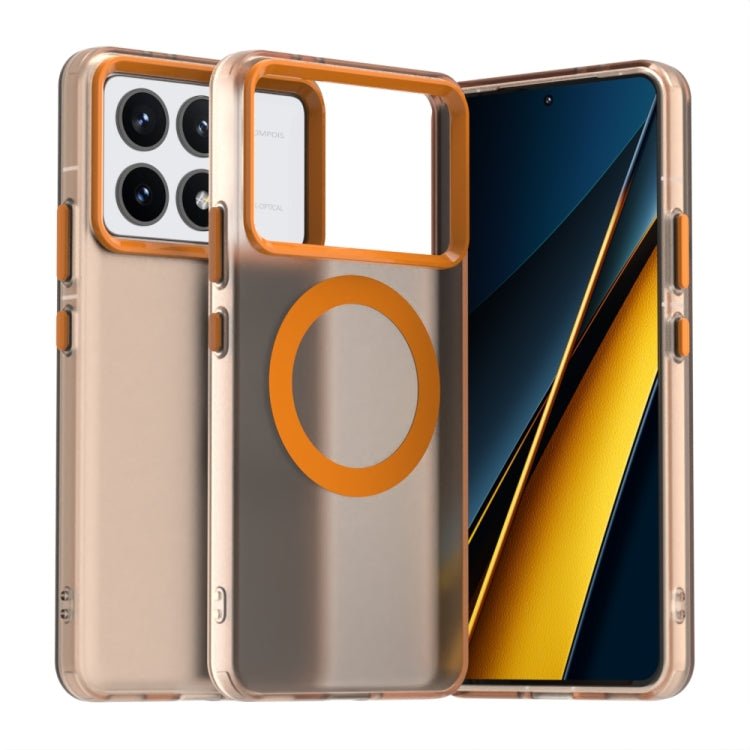 Candy Magsafe PC Hybrid TPU Phone Case, For Xiaomi Poco M6 4G, For Xiaomi Poco M6 Plus, For Xiaomi 14 Civi, For Xiaomi Poco F6 5G, For Xiaomi Poco F6 Pro, For Xiaomi Civi 4 Pro