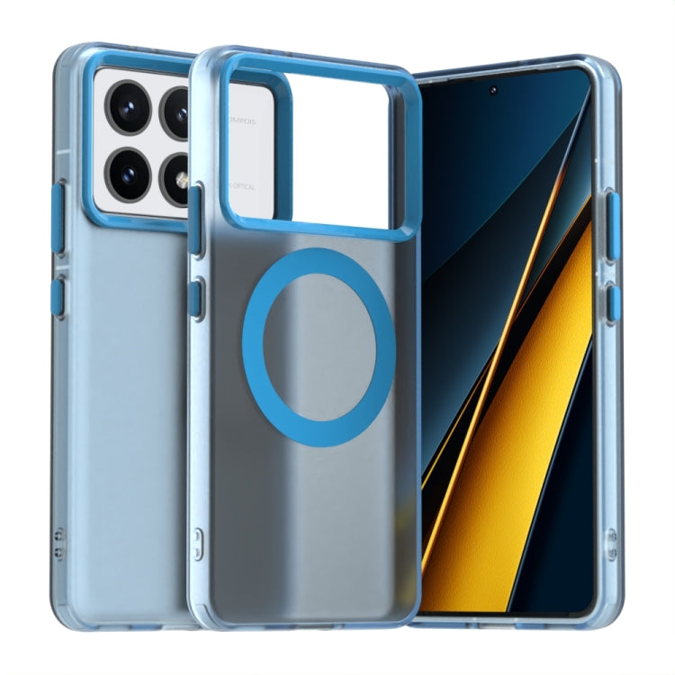Candy Magsafe PC Hybrid TPU Phone Case, For Xiaomi Poco M6 4G, For Xiaomi Poco M6 Plus, For Xiaomi 14 Civi, For Xiaomi Poco F6 5G, For Xiaomi Poco F6 Pro, For Xiaomi Civi 4 Pro