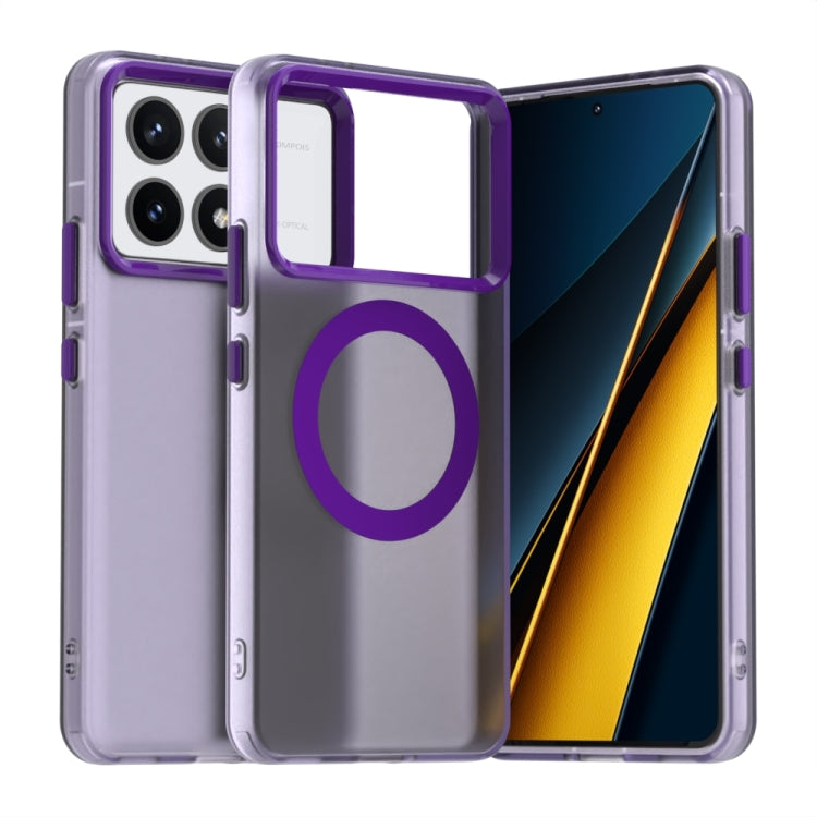 Candy Magsafe PC Hybrid TPU Phone Case, For Xiaomi Poco M6 4G, For Xiaomi Poco M6 Plus, For Xiaomi 14 Civi, For Xiaomi Poco F6 5G, For Xiaomi Poco F6 Pro, For Xiaomi Civi 4 Pro