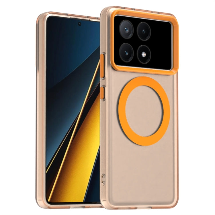 Candy Magsafe PC Hybrid TPU Phone Case, For Xiaomi Poco C61, For Xiaomi Poco M6 Pro 4G, For Xiaomi Poco X6 Neo 5G, For Xiaomi Poco M6 5G, For Xiaomi Poco X6 Pro 5G, For Xiaomi Poco X6 5G