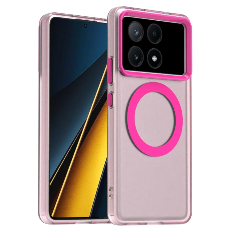 Candy Magsafe PC Hybrid TPU Phone Case, For Xiaomi Poco C61, For Xiaomi Poco M6 Pro 4G, For Xiaomi Poco X6 Neo 5G, For Xiaomi Poco M6 5G, For Xiaomi Poco X6 Pro 5G, For Xiaomi Poco X6 5G