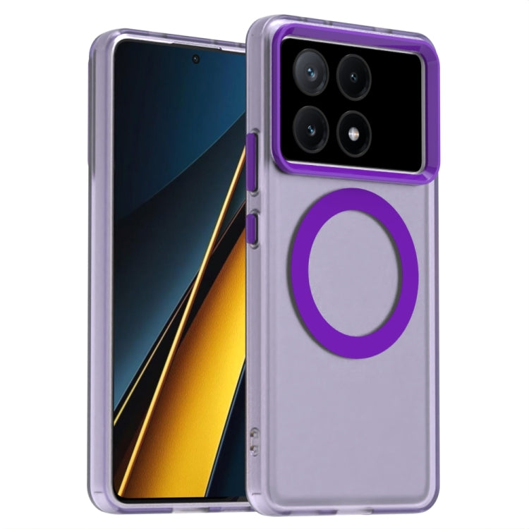 Candy Magsafe PC Hybrid TPU Phone Case, For Xiaomi Poco C61, For Xiaomi Poco M6 Pro 4G, For Xiaomi Poco X6 Neo 5G, For Xiaomi Poco M6 5G, For Xiaomi Poco X6 Pro 5G, For Xiaomi Poco X6 5G