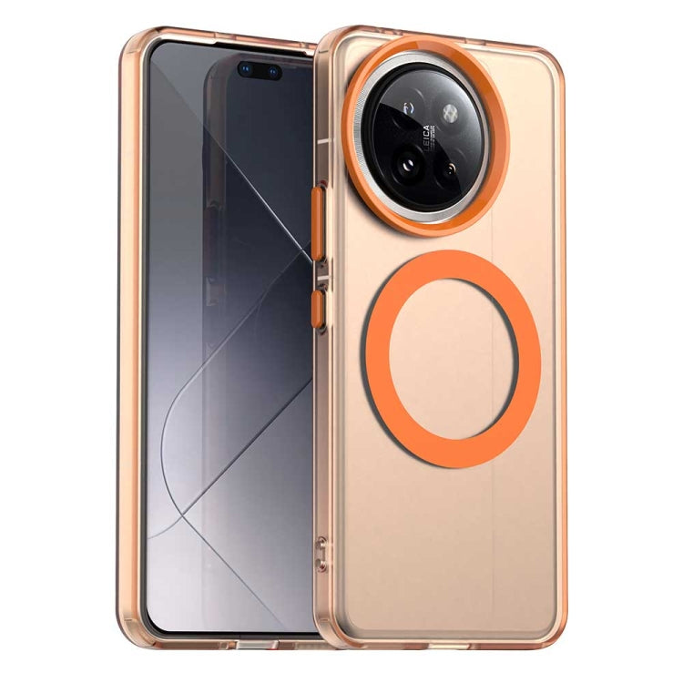 Candy Magsafe PC Hybrid TPU Phone Case, For Xiaomi Poco M6 4G, For Xiaomi Poco M6 Plus, For Xiaomi 14 Civi, For Xiaomi Poco F6 5G, For Xiaomi Poco F6 Pro, For Xiaomi Civi 4 Pro