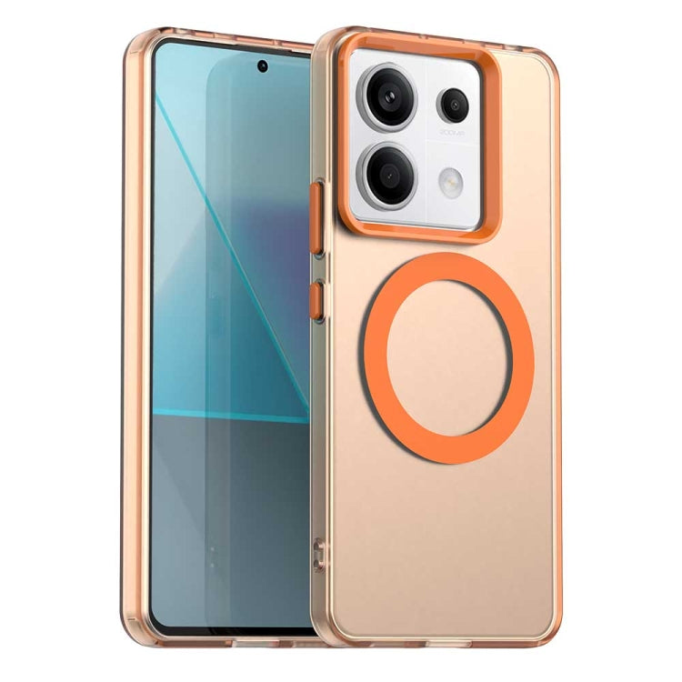 Candy Magsafe PC Hybrid TPU Phone Case, For Xiaomi Poco C61, For Xiaomi Poco M6 Pro 4G, For Xiaomi Poco X6 Neo 5G, For Xiaomi Poco M6 5G, For Xiaomi Poco X6 Pro 5G, For Xiaomi Poco X6 5G