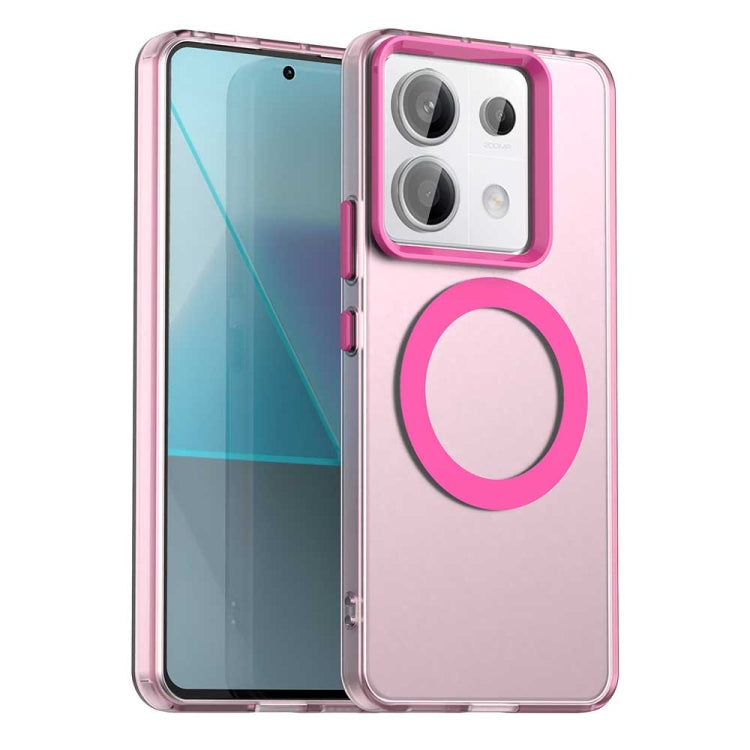 Candy Magsafe PC Hybrid TPU Phone Case, For Xiaomi Poco C61, For Xiaomi Poco M6 Pro 4G, For Xiaomi Poco X6 Neo 5G, For Xiaomi Poco M6 5G, For Xiaomi Poco X6 Pro 5G, For Xiaomi Poco X6 5G