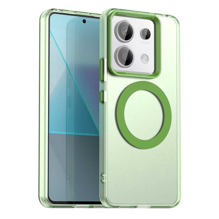 Candy Magsafe PC Hybrid TPU Phone Case, For Xiaomi Poco C61, For Xiaomi Poco M6 Pro 4G, For Xiaomi Poco X6 Neo 5G, For Xiaomi Poco M6 5G, For Xiaomi Poco X6 Pro 5G, For Xiaomi Poco X6 5G