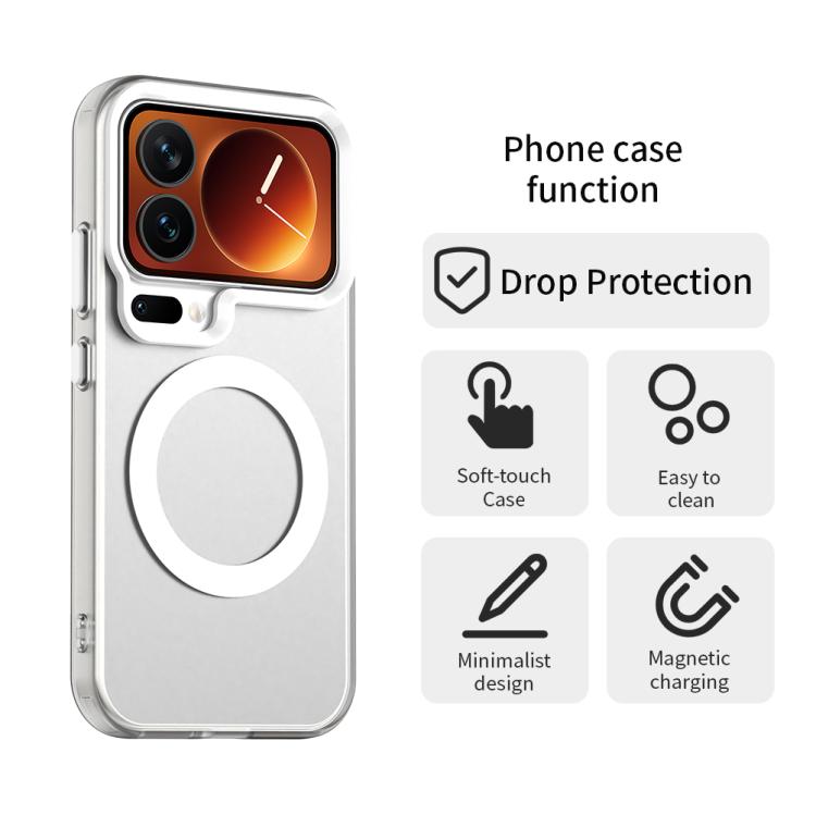 Hemasa Candy Magsafe PC Hybrid TPU Phone Case, For Xiaomi 17 Pro Max, For Xiaomi 17 Pro, For Xiaomi 17, For Xiaomi 15T Pro 5G, For Xiaomi 15T 5G, For Xiaomi Poco F7