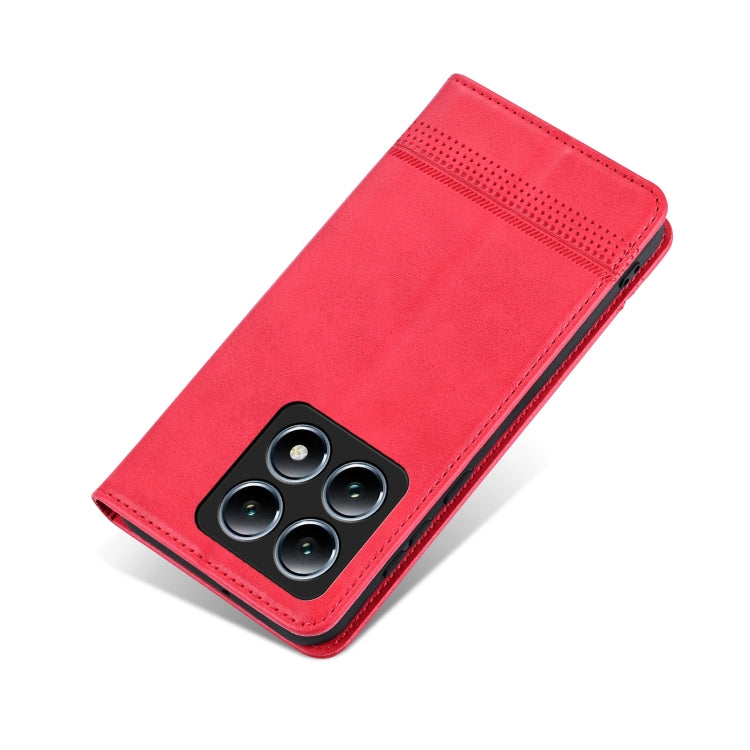 AZNS Magnetic Calf Texture Flip Leather Phone Case, For Xiaomi 14T Pro, For Xiaomi 14T