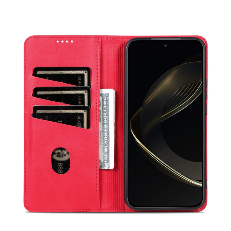 AZNS Magnetic Calf Texture Flip Leather Phone Case, For Xiaomi 15 Pro, For Xiaomi 15, For Xiaomi 14T Pro, For Xiaomi 14T