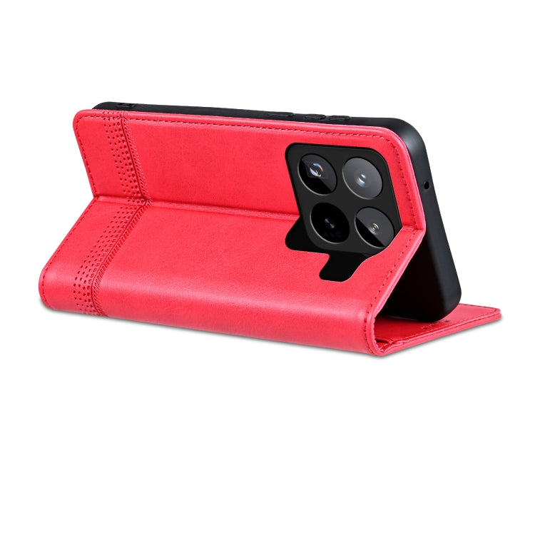 AZNS Magnetic Calf Texture Flip Leather Phone Case, For Xiaomi 15 Pro, For Xiaomi 15, For Xiaomi 14T Pro, For Xiaomi 14T