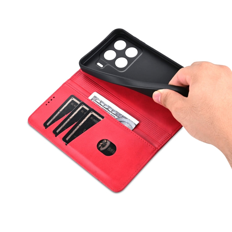 AZNS Magnetic Calf Texture Flip Leather Phone Case, For Xiaomi 15 Pro, For Xiaomi 15, For Xiaomi 14T Pro, For Xiaomi 14T