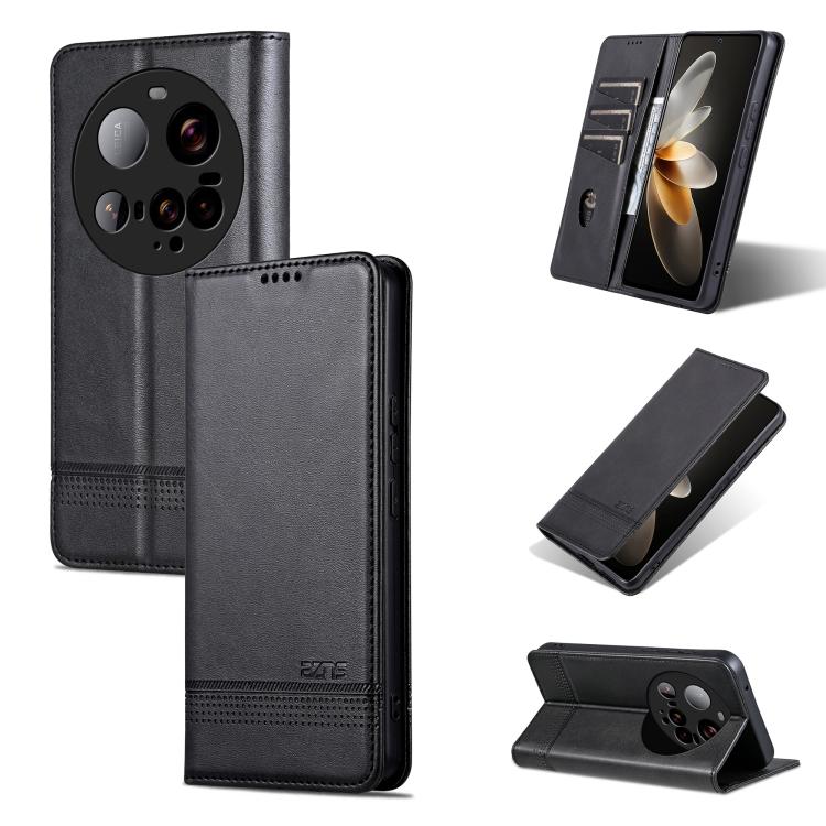 AZNS Magnetic Calf Texture Flip Leather Phone Case, For Xiaomi 17 Pro Max, For Xiaomi 17 Pro, For Xiaomi 17, For Xiaomi 15T Pro 5G, For Xiaomi 15T 5G, For Xiaomi 15 Ultra, For Xiaomi 15 Pro, For Xiaomi 15