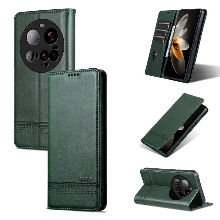 AZNS Magnetic Calf Texture Flip Leather Phone Case, For Xiaomi 17 Pro Max, For Xiaomi 17 Pro, For Xiaomi 17, For Xiaomi 15T Pro 5G, For Xiaomi 15T 5G, For Xiaomi 15 Ultra, For Xiaomi 15 Pro, For Xiaomi 15