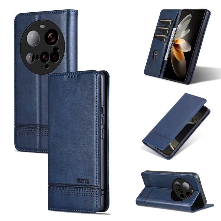 AZNS Magnetic Calf Texture Flip Leather Phone Case, For Xiaomi 17 Pro Max, For Xiaomi 17 Pro, For Xiaomi 17, For Xiaomi 15T Pro 5G, For Xiaomi 15T 5G, For Xiaomi 15 Ultra, For Xiaomi 15 Pro, For Xiaomi 15