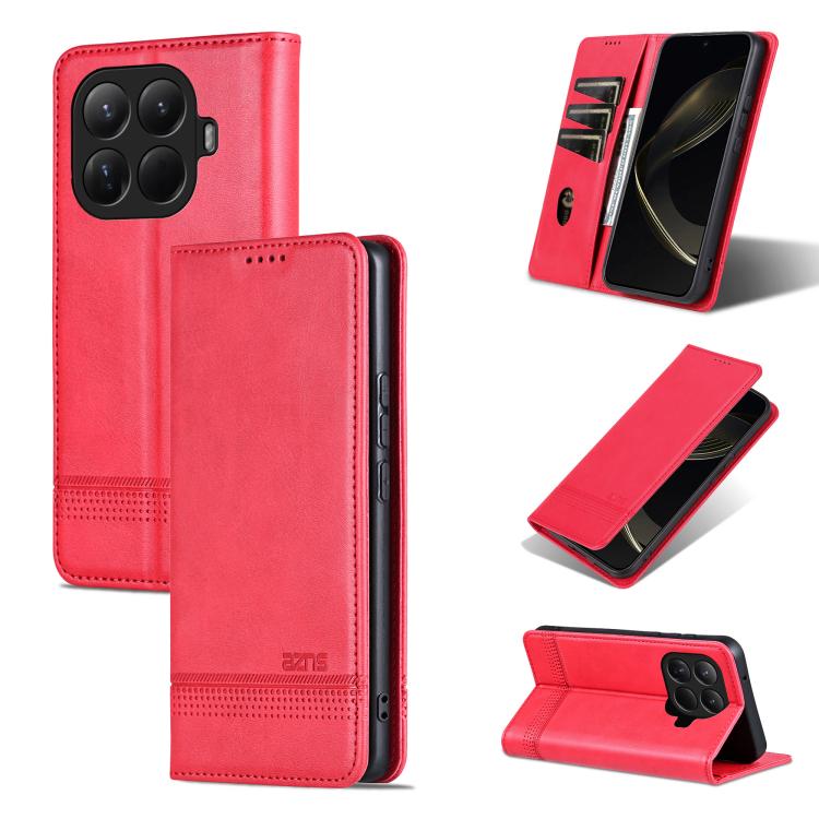 AZNS Magnetic Calf Texture Flip Leather Phone Case, For Xiaomi 17 Pro Max, For Xiaomi 17 Pro, For Xiaomi 17, For Xiaomi 15T Pro 5G, For Xiaomi 15T 5G, For Xiaomi 15 Ultra, For Xiaomi 15 Pro, For Xiaomi 15