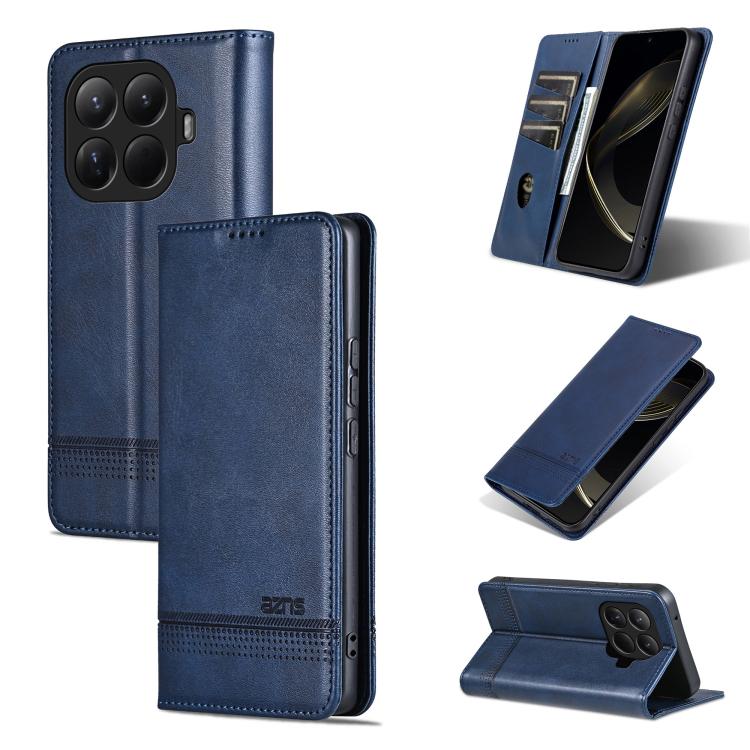 AZNS Magnetic Calf Texture Flip Leather Phone Case, For Xiaomi 17 Pro Max, For Xiaomi 17 Pro, For Xiaomi 17, For Xiaomi 15T Pro 5G, For Xiaomi 15T 5G, For Xiaomi 15 Ultra, For Xiaomi 15 Pro, For Xiaomi 15