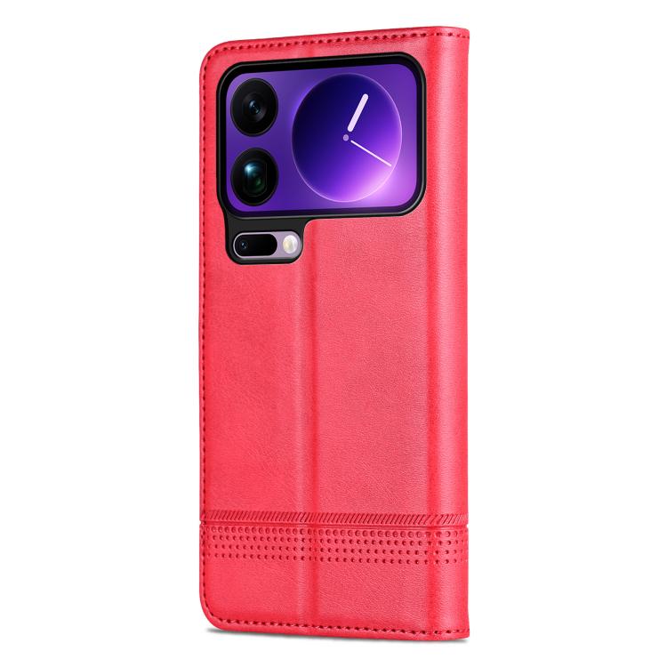 AZNS Magnetic Calf Texture Flip Leather Phone Case, For Xiaomi 17 Pro Max, For Xiaomi 17 Pro, For Xiaomi 17, For Xiaomi 15T Pro 5G, For Xiaomi 15T 5G, For Xiaomi 15 Ultra, For Xiaomi 15 Pro, For Xiaomi 15