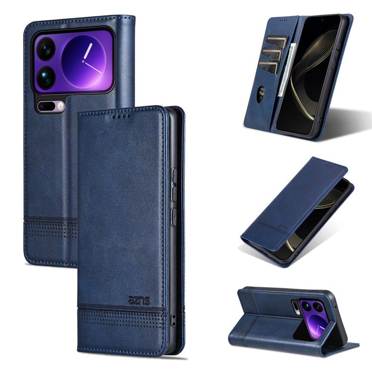 AZNS Magnetic Calf Texture Flip Leather Phone Case, For Xiaomi 17T Pro 5G, For Xiaomi 17T 5G, For Xiaomi 17 Pro Max, For Xiaomi 17 Pro, For Xiaomi 17, For Xiaomi 15T Pro 5G, For Xiaomi 15T 5G, For Xiaomi 15 Ultra