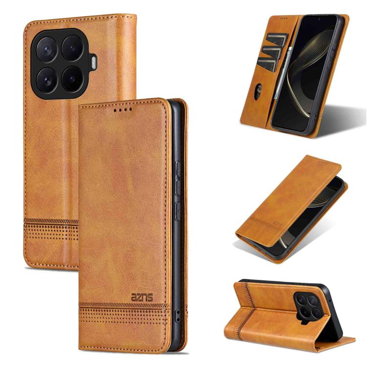 AZNS Magnetic Calf Texture Flip Leather Phone Case, For Xiaomi 17T Pro 5G, For Xiaomi 17T 5G, For Xiaomi 17 Pro Max, For Xiaomi 17 Pro, For Xiaomi 17, For Xiaomi 15T Pro 5G, For Xiaomi 15T 5G, For Xiaomi 15 Ultra