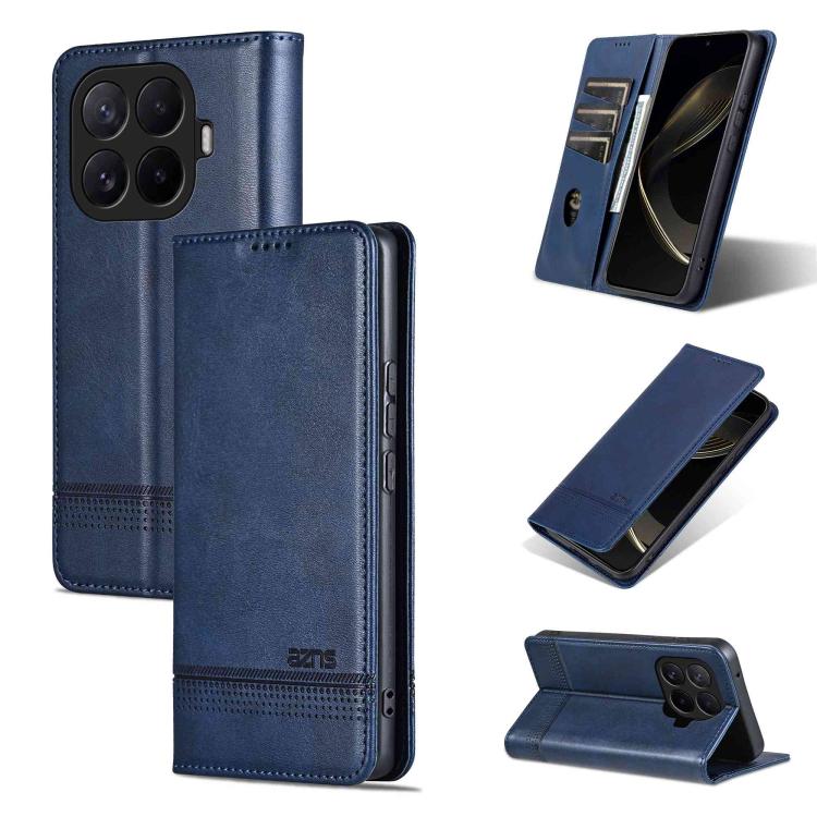 AZNS Magnetic Calf Texture Flip Leather Phone Case, For Xiaomi 17T Pro 5G, For Xiaomi 17T 5G, For Xiaomi 17 Pro Max, For Xiaomi 17 Pro, For Xiaomi 17, For Xiaomi 15T Pro 5G, For Xiaomi 15T 5G, For Xiaomi 15 Ultra