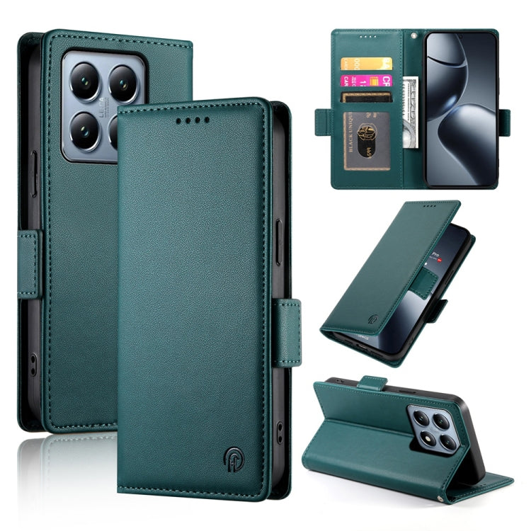 Side Buckle Magnetic Frosted Leather Phone Case, For Xiaomi 15 Pro, For Xiaomi 15, For Xiaomi 14T Pro, For Xiaomi 14T