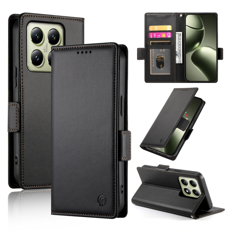 Side Buckle Magnetic Frosted Leather Phone Case, For Xiaomi 15, For Xiaomi 14T Pro, For Xiaomi 14T