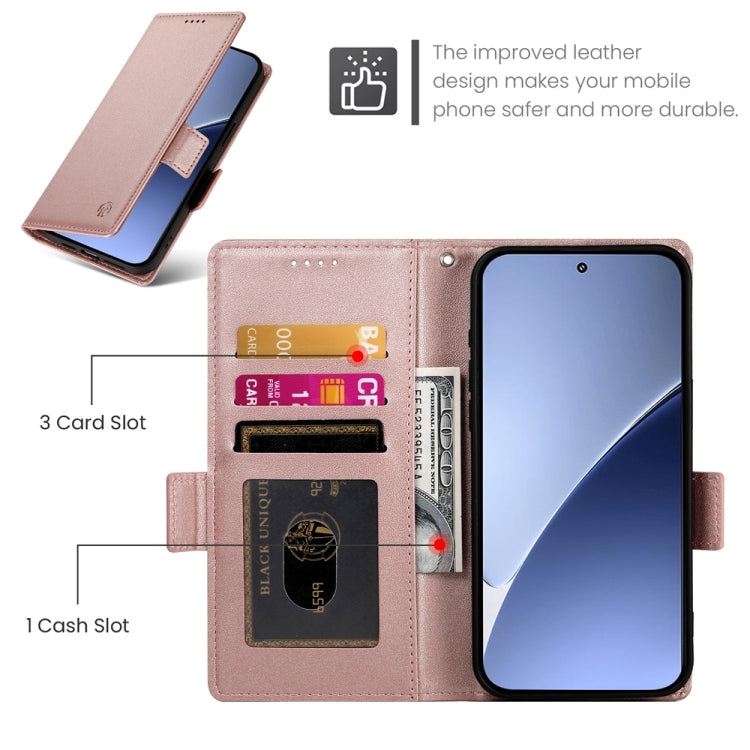 Side Buckle Magnetic Frosted Leather Phone Case, For Xiaomi 15 Pro, For Xiaomi 15, For Xiaomi 14T Pro, For Xiaomi 14T