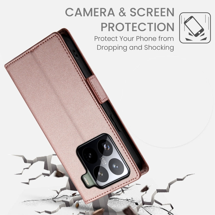 Side Buckle Magnetic Frosted Leather Phone Case, For Xiaomi 15 Pro, For Xiaomi 15, For Xiaomi 14T Pro, For Xiaomi 14T