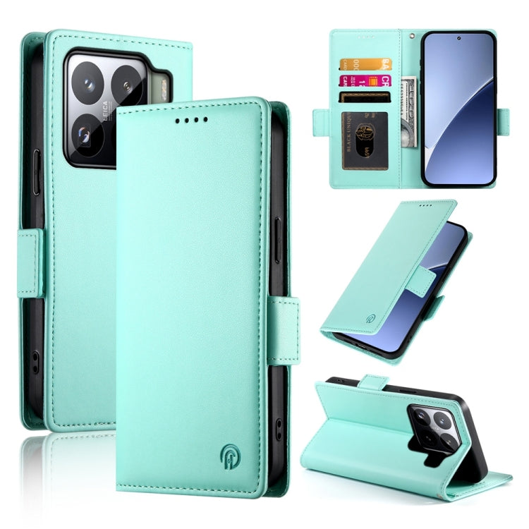 Side Buckle Magnetic Frosted Leather Phone Case, For Xiaomi 15T 5G, For Xiaomi 15 Ultra, For Xiaomi Poco X7 Pro / Redmi Turbo 4, For Xiaomi 15 Pro, For Xiaomi 15, For Xiaomi 14T Pro