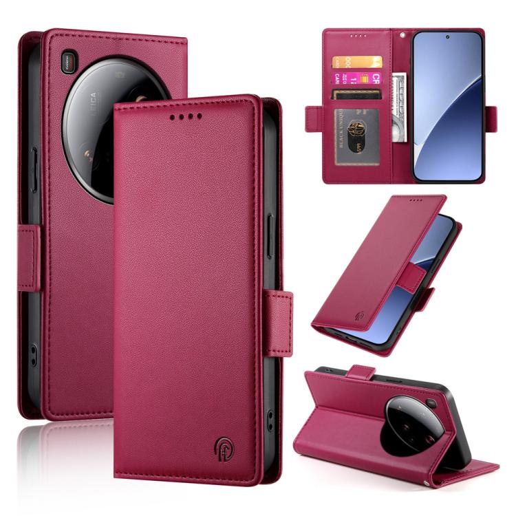 Side Buckle Magnetic Frosted Leather Phone Case, For Xiaomi 15T 5G, For Xiaomi 15 Ultra, For Xiaomi Poco X7 Pro / Redmi Turbo 4, For Xiaomi 15 Pro, For Xiaomi 15, For Xiaomi 14T Pro