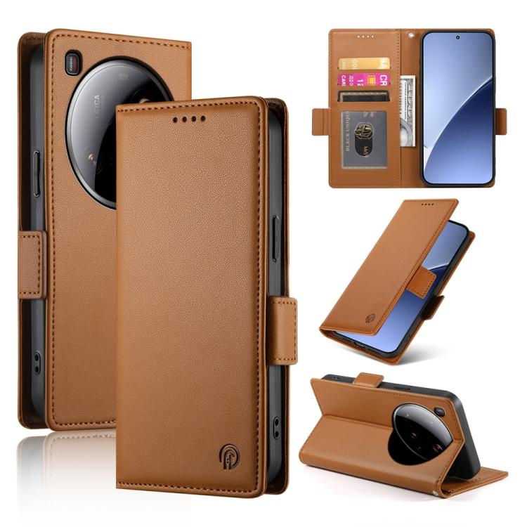 Side Buckle Magnetic Frosted Leather Phone Case, For Xiaomi 15T 5G, For Xiaomi 15 Ultra, For Xiaomi Poco X7 Pro / Redmi Turbo 4, For Xiaomi 15 Pro, For Xiaomi 15, For Xiaomi 14T Pro
