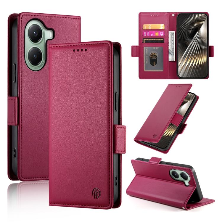 Side Buckle Magnetic Frosted Leather Phone Case, For Xiaomi 15T 5G, For Xiaomi 15 Ultra, For Xiaomi Poco X7 Pro / Redmi Turbo 4, For Xiaomi 15 Pro, For Xiaomi 15, For Xiaomi 14T Pro