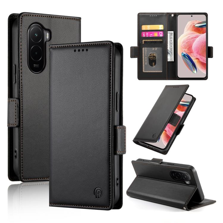 Side Buckle Magnetic Frosted Leather Phone Case, For Xiaomi Poco X8 Pro 5G / Redmi Turbo 5 5G, For Xiaomi 17 Ultra, For Xiaomi 17 Pro Max, For Xiaomi 17 Pro, For Xiaomi 17, For Xiaomi Poco M7 4G 169mm