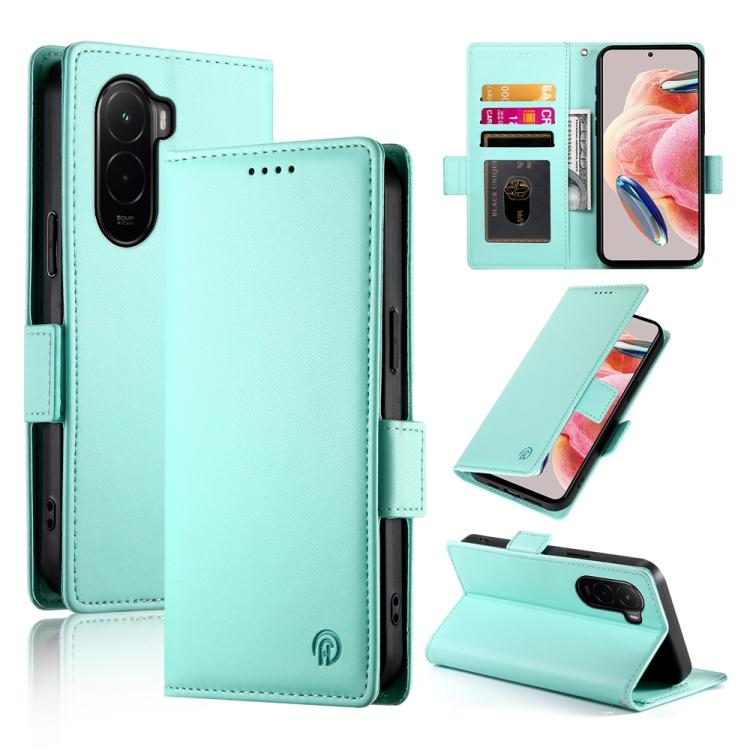 Side Buckle Magnetic Frosted Leather Phone Case, For Xiaomi 17 Pro, For Xiaomi 17, For Xiaomi Poco M7 4G 169mm, For Xiaomi Poco M7 4G 171mm, For Xiaomi 15T Pro 5G, For Xiaomi 15T 5G