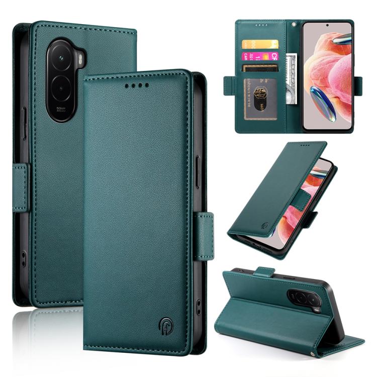 Side Buckle Magnetic Frosted Leather Phone Case, For Xiaomi 17 Pro, For Xiaomi 17, For Xiaomi Poco M7 4G 169mm, For Xiaomi Poco M7 4G 171mm, For Xiaomi 15T Pro 5G, For Xiaomi 15T 5G