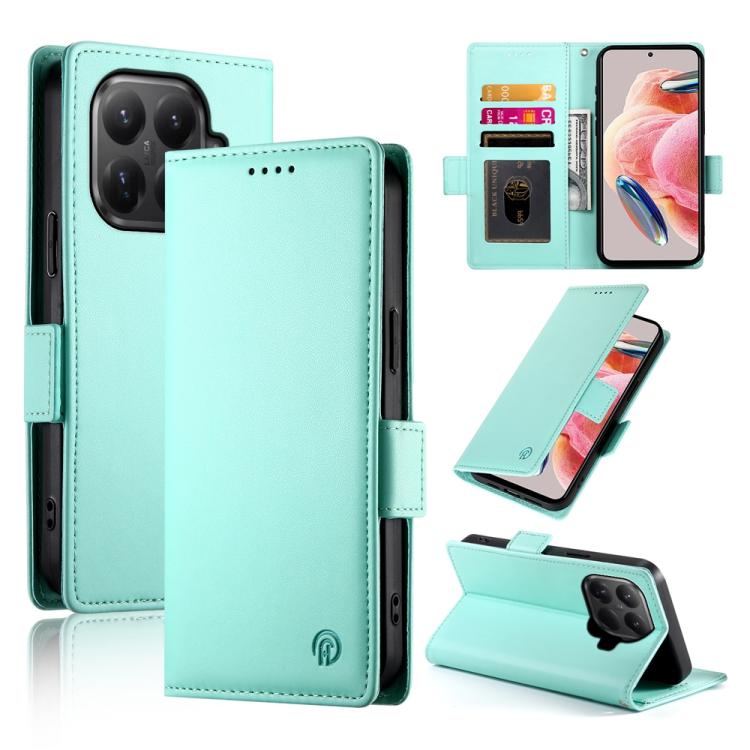 Side Buckle Magnetic Frosted Leather Phone Case, For Xiaomi 17 Pro, For Xiaomi 17, For Xiaomi Poco M7 4G 169mm, For Xiaomi Poco M7 4G 171mm, For Xiaomi 15T Pro 5G, For Xiaomi 15T 5G