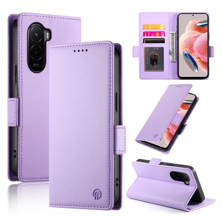 Side Buckle Magnetic Frosted Leather Phone Case, For Xiaomi 17 Pro, For Xiaomi 17, For Xiaomi Poco M7 4G 169mm, For Xiaomi Poco M7 4G 171mm, For Xiaomi 15T Pro 5G, For Xiaomi 15T 5G