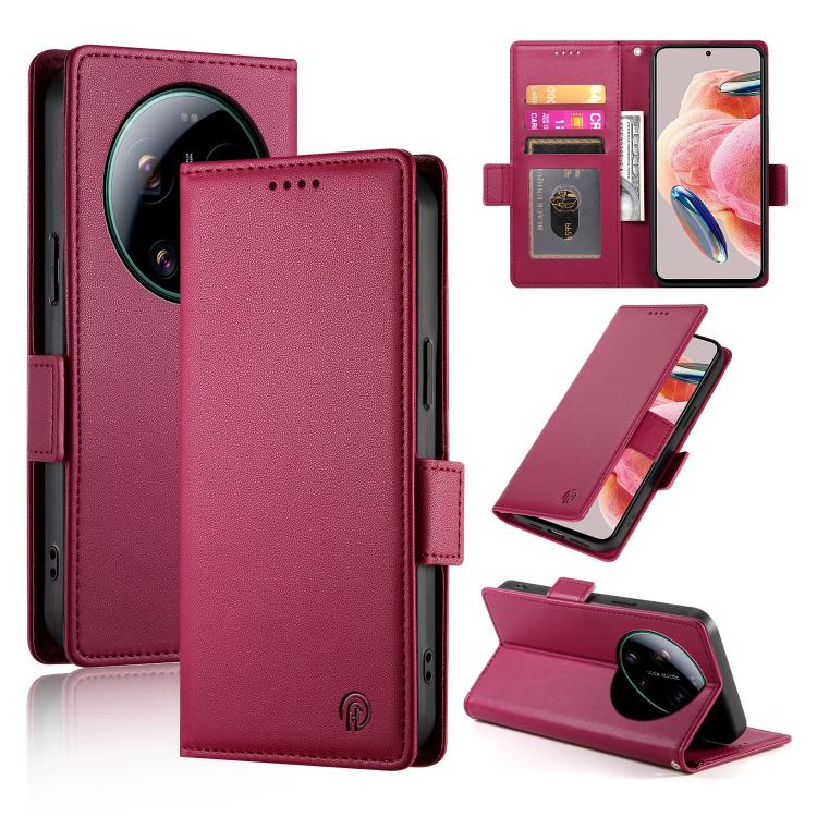 Side Buckle Magnetic Frosted Leather Phone Case, For Xiaomi Poco X8 Pro 5G / Redmi Turbo 5 5G, For Xiaomi 17 Ultra, For Xiaomi 17 Pro Max, For Xiaomi 17 Pro, For Xiaomi 17, For Xiaomi Poco M7 4G 169mm
