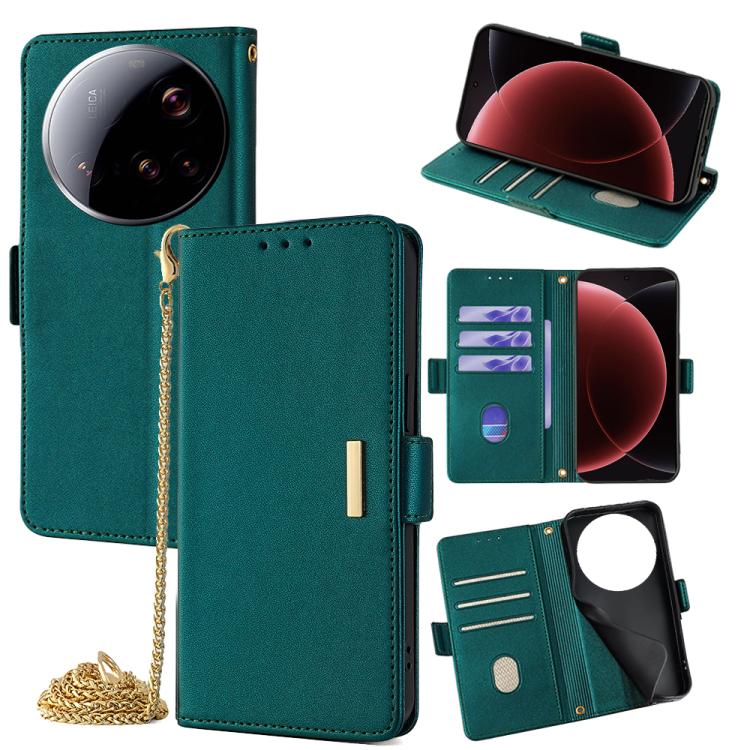 Crossbody Chain Leather Phone Case, For Xiaomi 17 Pro Max, For Xiaomi 17, For Xiaomi Civi 5 Pro 5G, For Xiaomi 15 Ultra