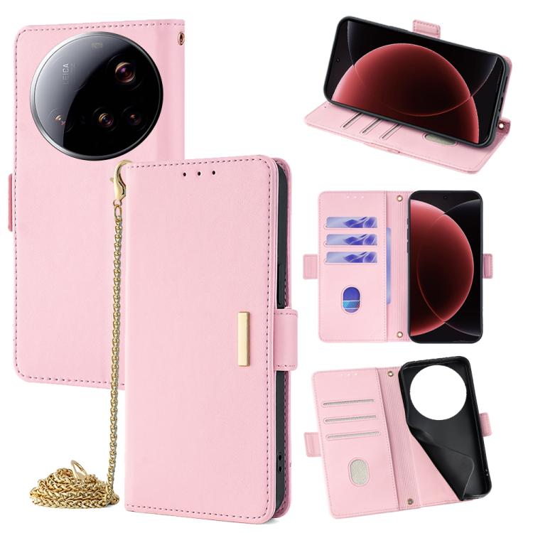 Crossbody Chain Leather Phone Case, For Xiaomi 17 Pro Max, For Xiaomi 17, For Xiaomi Civi 5 Pro 5G, For Xiaomi 15 Ultra