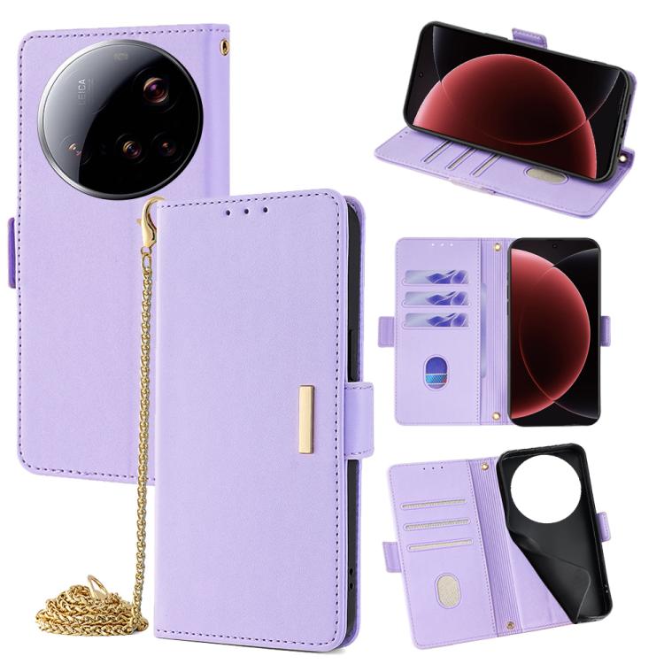 Crossbody Chain Leather Phone Case, For Xiaomi 17 Pro Max, For Xiaomi 17, For Xiaomi Civi 5 Pro 5G, For Xiaomi 15 Ultra