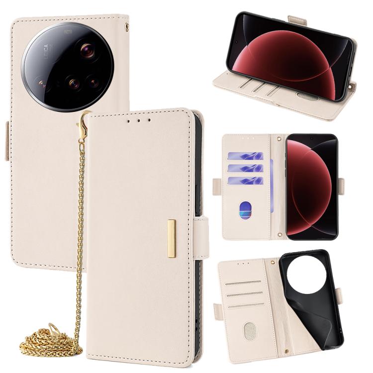 Crossbody Chain Leather Phone Case, For Xiaomi 17 Pro Max, For Xiaomi 17, For Xiaomi Civi 5 Pro 5G, For Xiaomi 15 Ultra