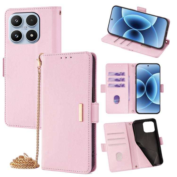 Crossbody Chain Leather Phone Case, For Xiaomi 17 Pro Max, For Xiaomi 17, For Xiaomi Civi 5 Pro 5G, For Xiaomi 15 Ultra