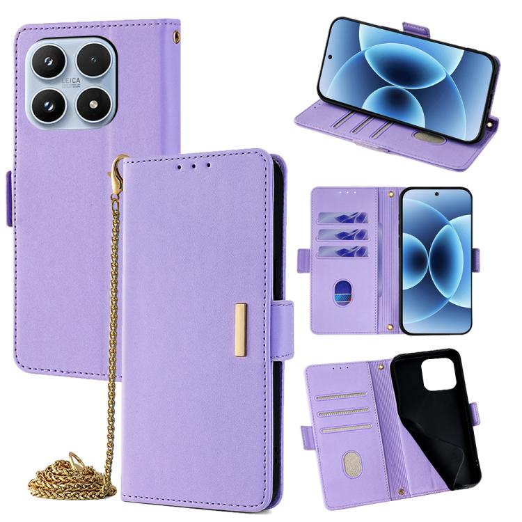 Crossbody Chain Leather Phone Case, For Xiaomi 17 Pro Max, For Xiaomi 17, For Xiaomi Civi 5 Pro 5G, For Xiaomi 15 Ultra