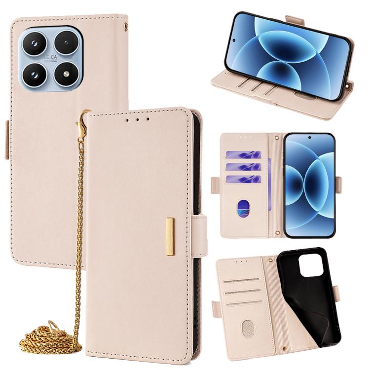 Crossbody Chain Leather Phone Case, For Xiaomi 17 Pro Max, For Xiaomi 17, For Xiaomi Civi 5 Pro 5G, For Xiaomi 15 Ultra