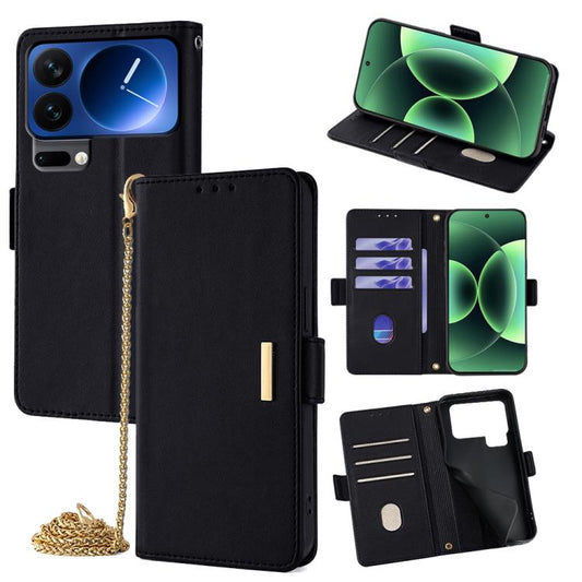 Crossbody Chain Leather Phone Case, For Xiaomi 17 Pro Max, For Xiaomi 17, For Xiaomi Civi 5 Pro 5G, For Xiaomi 15 Ultra