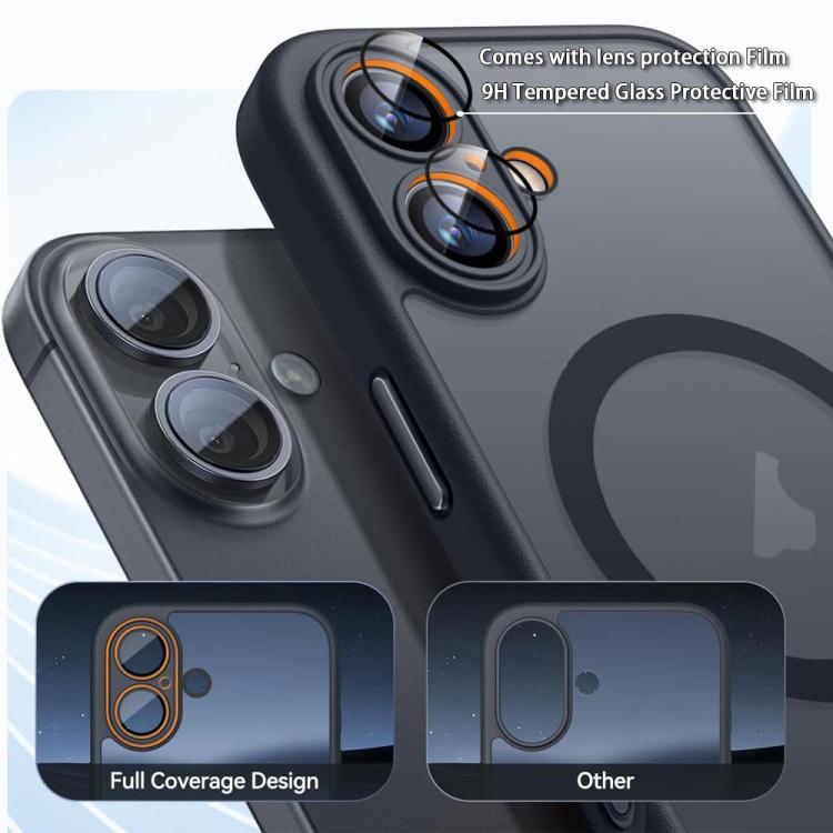 XDcase Skin Feel Magnetic Frosted Phone Case with Lens Film, For iPhone 13 Pro, For iPhone 13, For iPhone 12 Pro Max