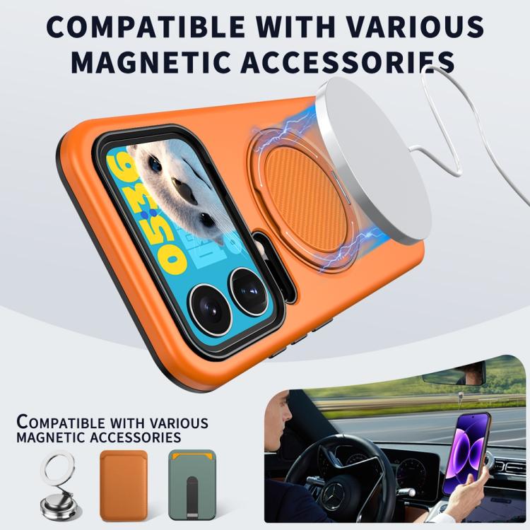 Metal Rotation Holder MagSafe TPU Hybrid PC Phone Case, For Xiaomi 17 Pro Max, For Xiaomi 17, For Xiaomi 15T Pro 5G, For Xiaomi 15T 5G, For Xiaomi 14T Pro, For Xiaomi 14T