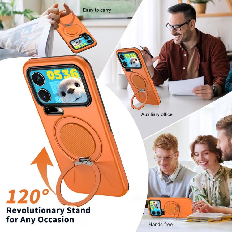Metal Rotation Holder MagSafe TPU Hybrid PC Phone Case, For Xiaomi 17 Pro Max, For Xiaomi 17, For Xiaomi 15T Pro 5G, For Xiaomi 15T 5G, For Xiaomi 14T Pro, For Xiaomi 14T